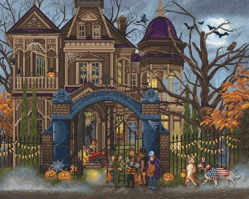 Counted Cross Stitch Kit Moonlight Manor L8013