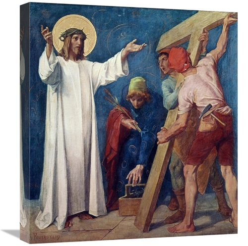 Global Gallery GCS-277549-22-142 22 in. Jesus Carries His Cross, 2