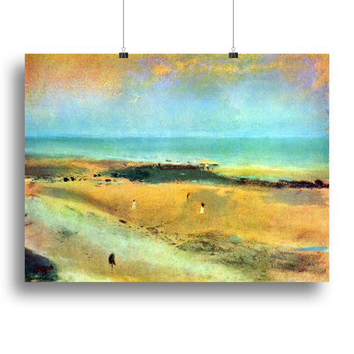 Beach at low tide 1 by Degas Canvas Print or Poster