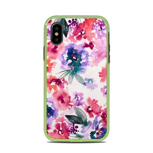 DecalGirl LSAXS-BLURREDFLOWERS Lifeproof Slam iPhone XS Case Skin - Bl