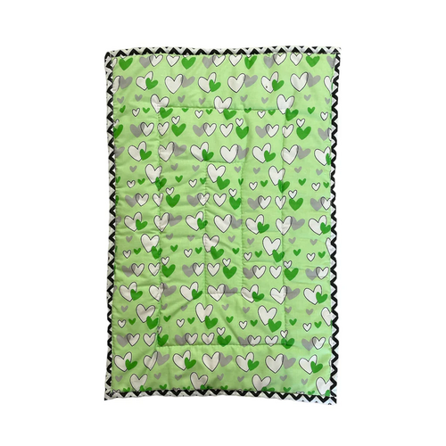 Newborn Baby Godadi, Baby Bed, Mattress Rajai Godari Quilt Rilka Green