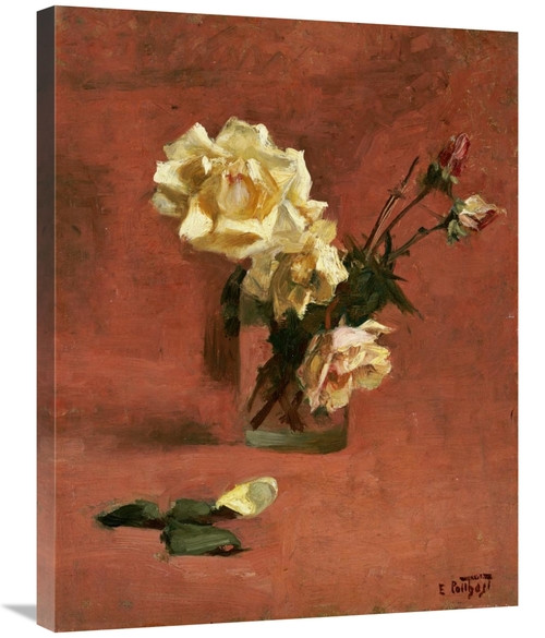 Global Gallery GCS-268393-30-142 30 in. Still Life with Roses in a Gla