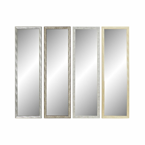 Wall mirror DKD Home Decor 35 x 2 x 125 cm Crystal Natural Grey Brown