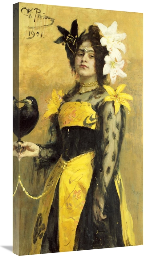 Global Gallery GCS-267154-36-142 36 in. Portrait of a Lady in a Yellow