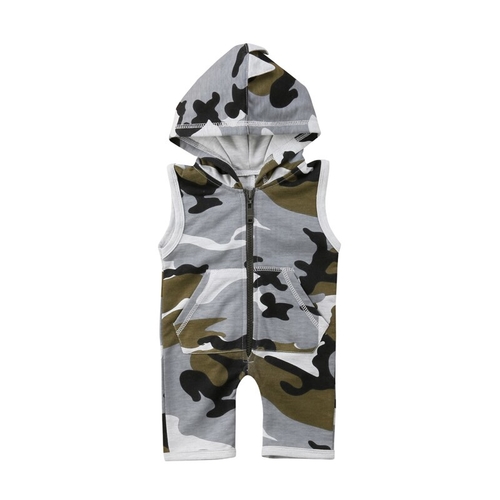 Brand New Summer Newborn Baby Boy Girl Camo