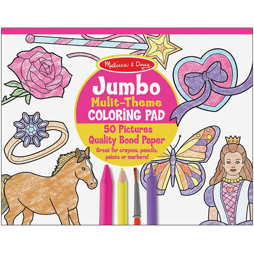 Educators Resource LCI4225BN 11 x 14 in. Jumbo Coloring Pad, Pink 