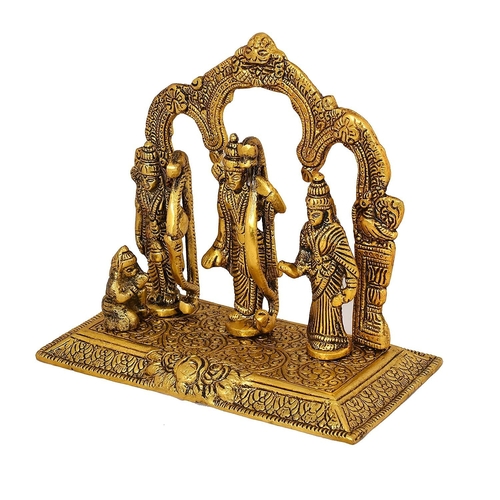 Metal Ram Darbar Statue Showpiece Set for Home & Temple