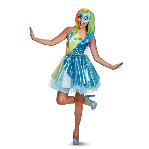 Disguise 249526 My Little Pony Rainbow Dash Deluxe Adult Costume - Lar