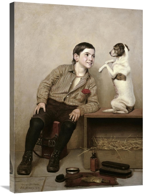 Global Gallery GCS-281777-36-142 36 in. Begging Art Print - John Georg