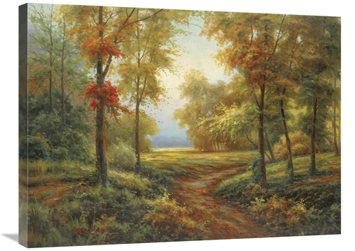 Global Gallery GCS-131217-2432-142 24 x 32 in. Early Autumn Path Art P