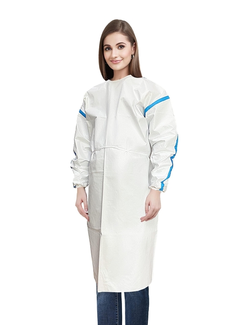 Hospital Disposable Gowns with Sleeves Large Size Microporous PPE