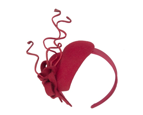 Red heart winter fascinator