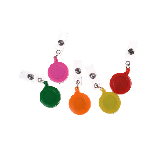 Random Color 1Pc Mini Casual Badge Reel