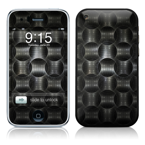 David April AIP3-MWEAVE iPhone 3G Skin - Metallic Weave