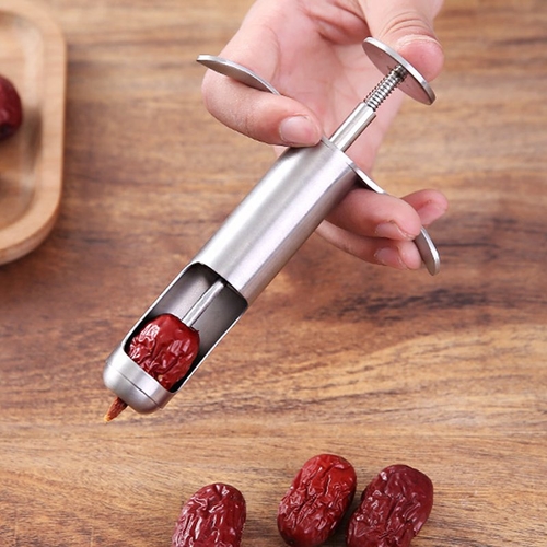 Syringe Design Red Dates Seed Remover Fruit Corer