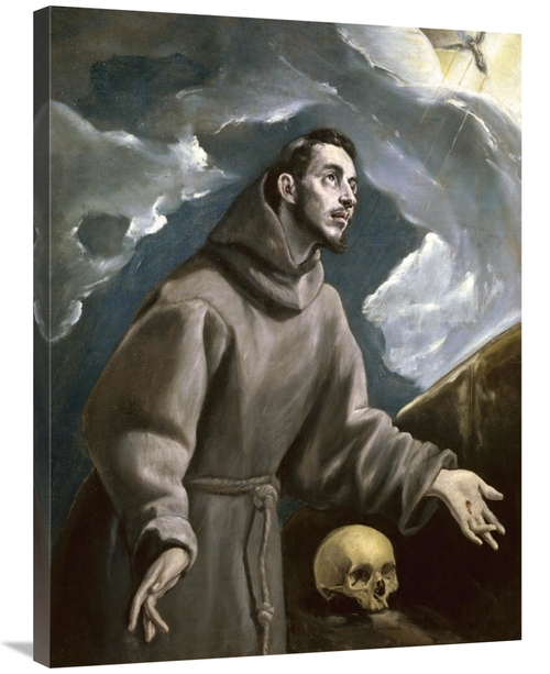 Global Gallery GCS-282007-36-142 36 in. St. Francis Receiving the Stig