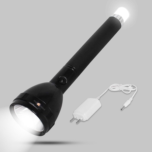 1 Km Lithium Battery Long Range Led torch Light Rechargeable & Dual