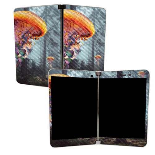 MightySkins CF-MISURDUO-Electric Jellyfish Carbon Fiber Skin for Micro