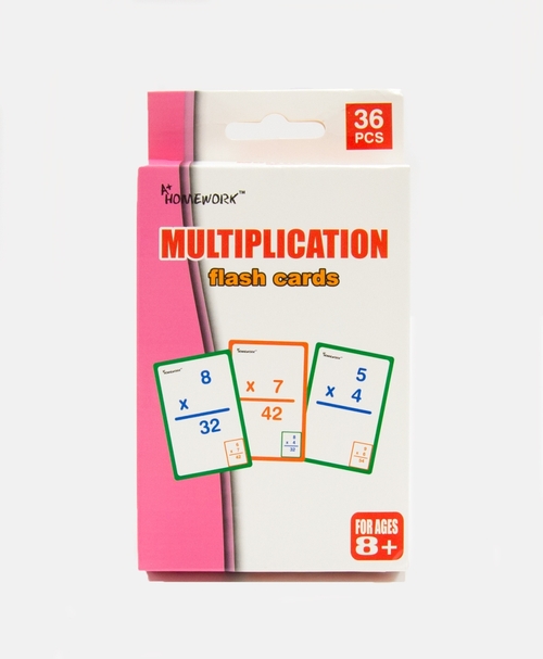 A Plus Homework 2334613 Multiplication Flash Cards, Case of 48