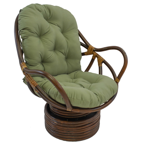 International Caravan 3310-TW-SG Swivel Rocker with Twill Cushion,