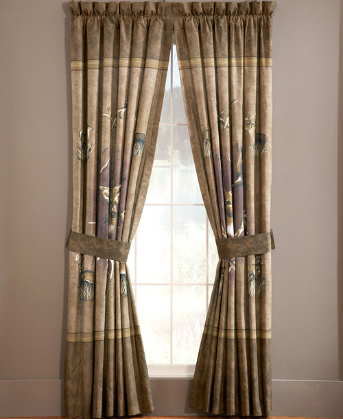 BRT - Whitetail Ridge - Modern Deer Curtains/Valance/Shower Curtains