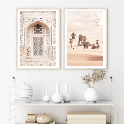 Modern Desert Window Landscape Wall Art Pictures