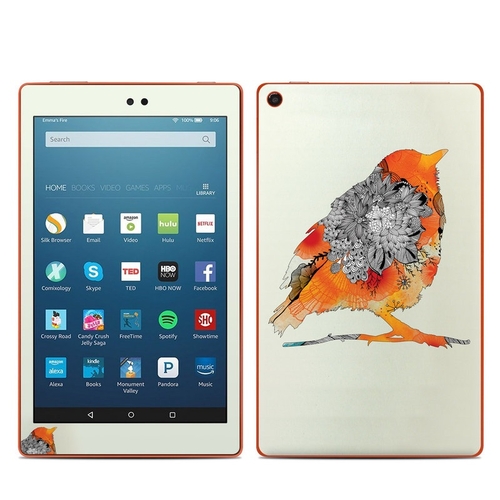 DecalGirl AKHD86-OBIRD Amazon Kindle Fire HD8 2016 Skin - Orange Bird