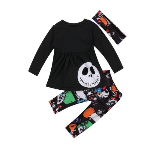 Halloween Clothes Toddler Kids Baby Girls O-Neck