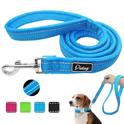 Reflective Dog Leash Nylon Warm Padded Pet Walking