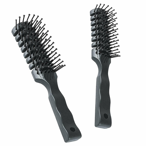 Gray Hairbrushes 8 Inch. Pack of 12 Vented Styling Hair Brushes.