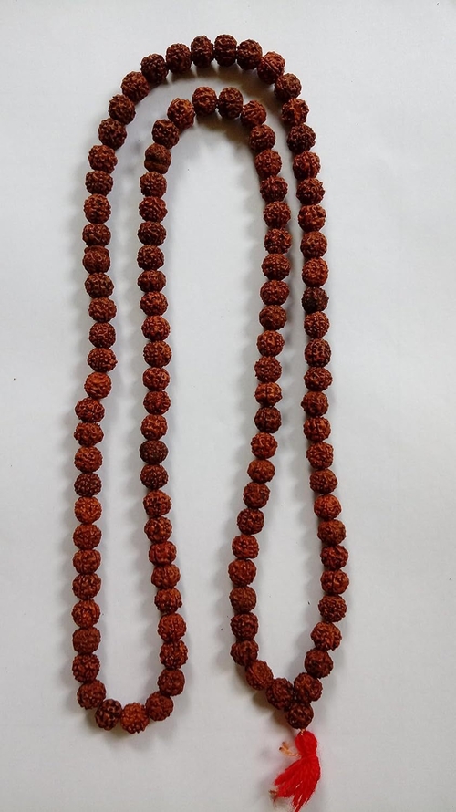 Rudraksha 5 Mukhi RUDRAKSHA JAAP MALA/Beads for Pooja (Astrology)