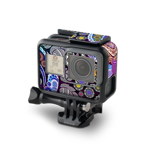 DecalGirl GPH7B-MEHNDIG GoPro Hero7 Black Skin - Mehndi Garden