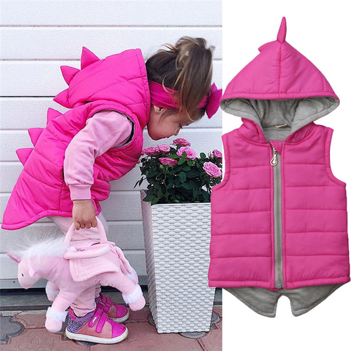 Fashion Winter Warm Kids Baby Girl Dinosaur