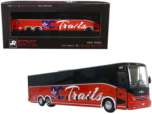 Van Hool CX-45 Bus \DC Trails\" (Washington D.C.) Red and Black \"The