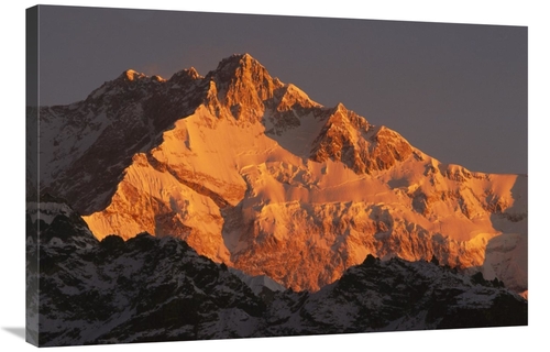 Global Gallery GCS-453473-2436-142 24 x 36 in. Dawn on Kangchenjunga&#