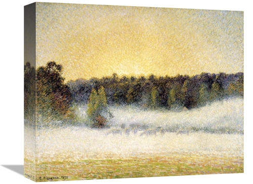 Global Gallery GCS-279434-16-142 16 in. Sunset & Fog at Eragny Art Pri