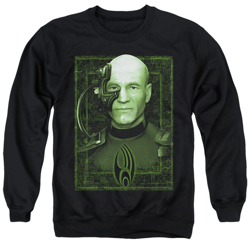 Trevco CBS1879-AS-3 Star Trek & Locutus of Borg Long Sleeve Adult Crew