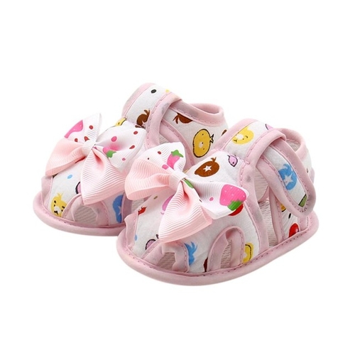 Girls Bow Sandals Soft Baby Shoes Toddler Princess