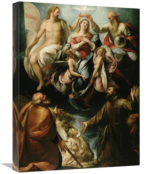 Global Gallery GCS-456117-1824-142 18 x 24 in. Coronation of the Virgi