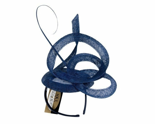 Edgy navy fascinator