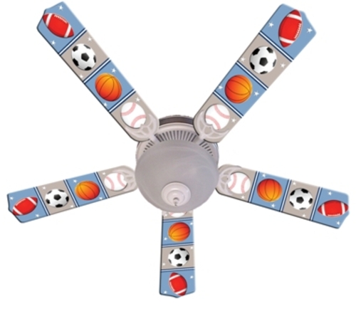 Ceiling Fan Designers 52FAN-IMA-PB Kids Play Ball Ceiling Fan 52 In.