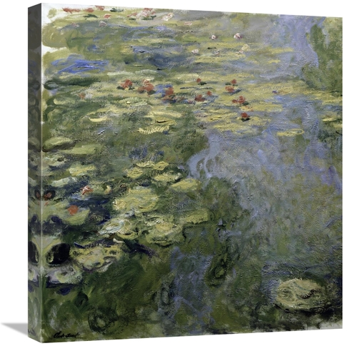 22 in. Water Lilies - Nympheas II Art Print - Claude Monet