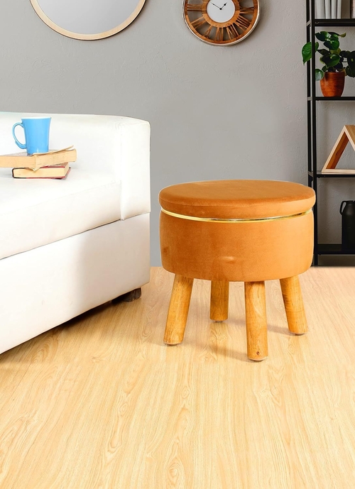 Ottoman Stool for Living Room Sitting Footrest Seat Pouf Foam Stool