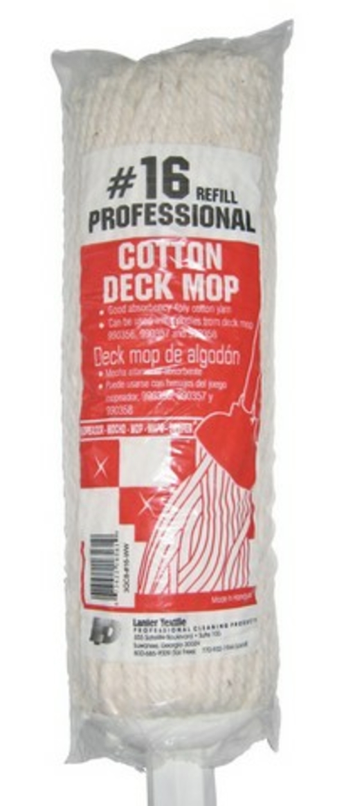 Lanier 120-DECK-R-#16 16 Deck Mop Refill Cut End Cotton