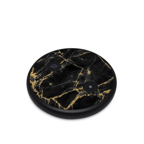 DecalGirl AEI-BLACKGOLD Amazon Echo Input Skin - Black Gold Marble