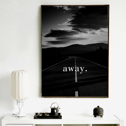 Canvas Art Print Night High Way Landscape