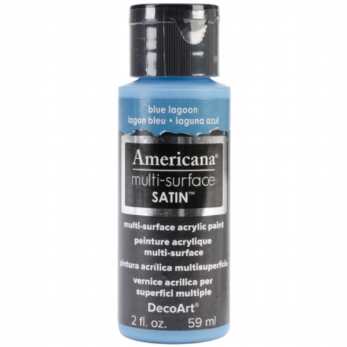 Deco Art DA5-30-26 Americana Multi-Surface Satin Acrylic Paint 2oz-Blu