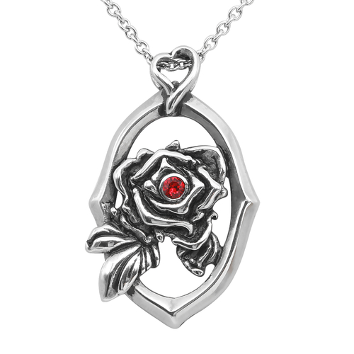 Framed Rose Necklace 
