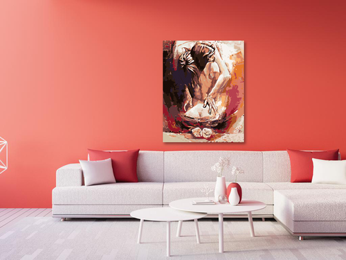 Paint by Numbers - WOMAN AND MAN IN EMBRACE