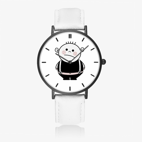 Jacki Easlick Billy Bully Ultra-Thin Leather Strap Watch